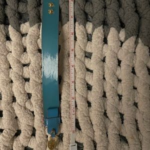 Brand New Tory Burch Patent Leather Blue Bracelet